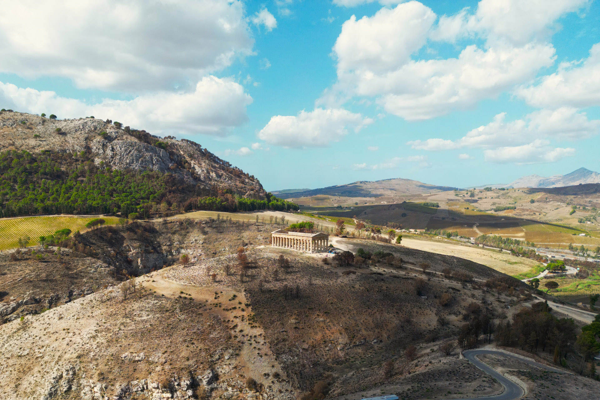 Il Tempio di Segesta visto dal drone